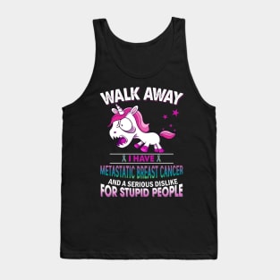 funny metastatic breast cancer grumpy unicorn Tank Top